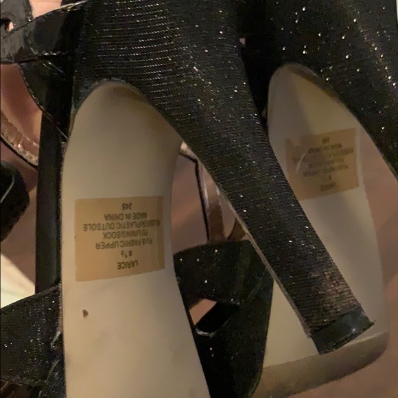 Madden Girl black sparkly heels 8.5 - Picture 5 of 7